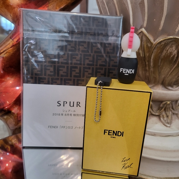FENDI Karl Lagerfeld novelty KeyChain USB/PEN Drive & JAPAN EXCLUSIVE NOTEBOOK. - Picture 8 of 11